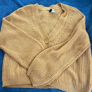 Mustard Yellow Slouchy Cardigan